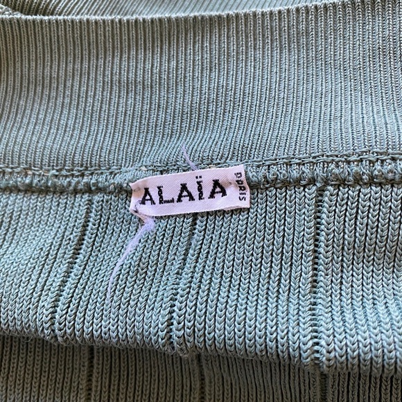 Alaïa sage green sweater top - Picture 4 of 4